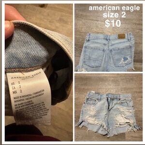 American Eagle Outfitters Light Blue Jean Shorts